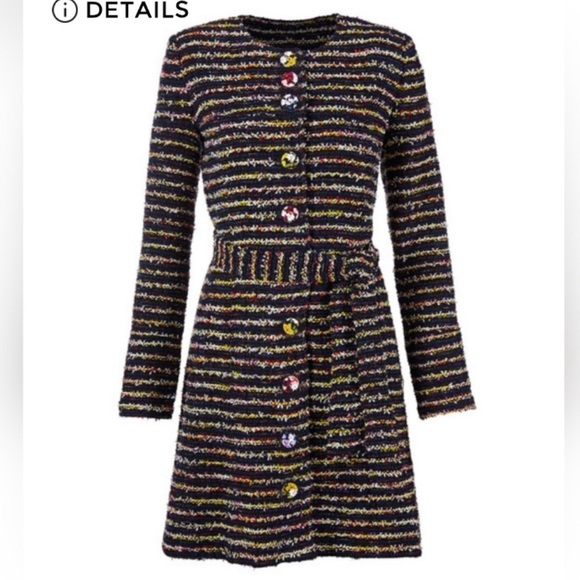 CAbi Navy Multicolor Knit Dress - Picture 3 of 12